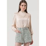 Fracomina, Dames, Blouses & Shirts, Wit, Maat: S Poliester,