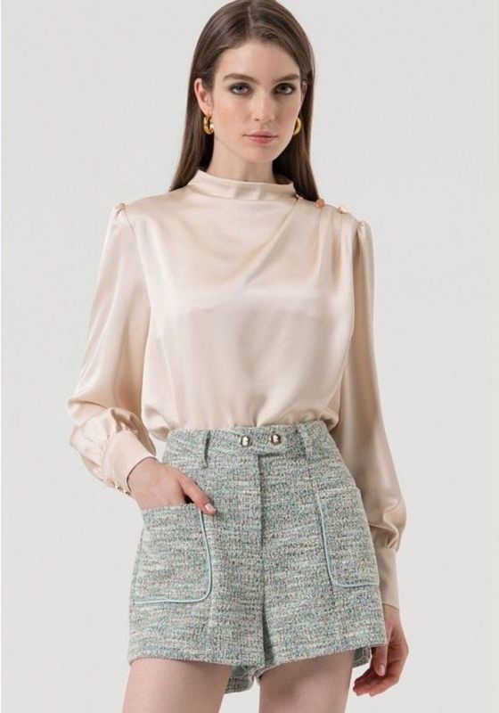 Fracomina, Dames, Blouses & Shirts, Wit, Maat: S Poliester,