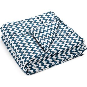 Navaris - Verzwaringsdeken - Grijs - 100% Katoen - 135 x 200 cm - 4,8 kg