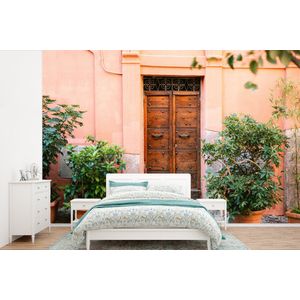 Deur - Hout - Planten - Groen - Behangpapier
