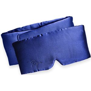 Ryce® Zijden Slaapmasker - Oogmasker - Vrouwen & Mannen - Full Cover - Cadeau - Blauw