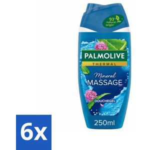Palmolive Douchegel Thermal Mineral Massage 250 ml - Voordeelverpakking - 6 stuks