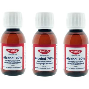 3 x HeltiQ Alcohol - 70% - 120 ml - Voordeelverpakking