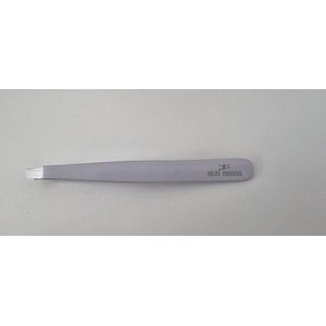 Belux surgical instruments/ tweezer color coating- for hair removel - 9cm- RVS- white