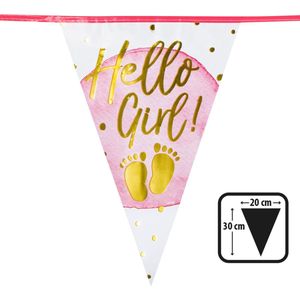 Boland - Folievlaggenlijn 'Hello Girl!' - Geen thema - Babyshower