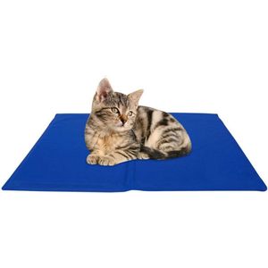 Koelmat voor honden en katten, koeldeken, zelfkoelend, ideaal voor honden en katten in de zomer, 3 maten, willekeurige kleur (M: 60 x 45 cm), BPS-5742