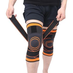 Vitdipy - Knie band - 2 stuks - Knie Versterking - Unisex - Orthopedische kniebrace voor kruisband - Knieband voor meniscus - Kniebeschermer - Compressie kniebandage blessure - Dijbeenomtrek 34-37 cm - Oranje, grijs