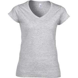 Gildan Softstyle® Fitted Ladies' V-neck T-shirt GI64V00L - RS Sport Grey - M