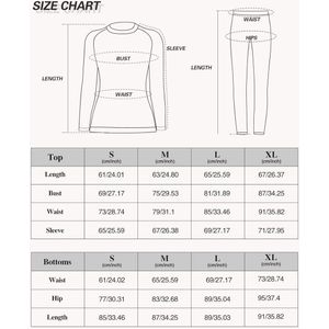Thermo Ondergoed Dames - Thermisch Ademende Base Layer Set voor Winteractiviteiten