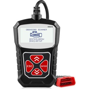 KW310 OBD2 Autodiagnose Scanner – Foutcodes Uitlezen & Wissen – Geschikt voor Alfa, Audi, BMW, Mercedes, Volkswagen, Toyota, Ford, en meer – Motorstoringen Resetten