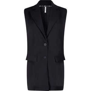 Zoso Vest Crepe Sleeveless Blazer 241 Marleen 0008 Navy Dames Maat - XL