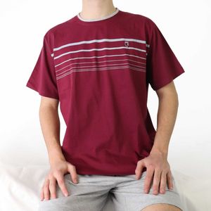 MEQ - Heren Shortama - Pyjama Set - Rood