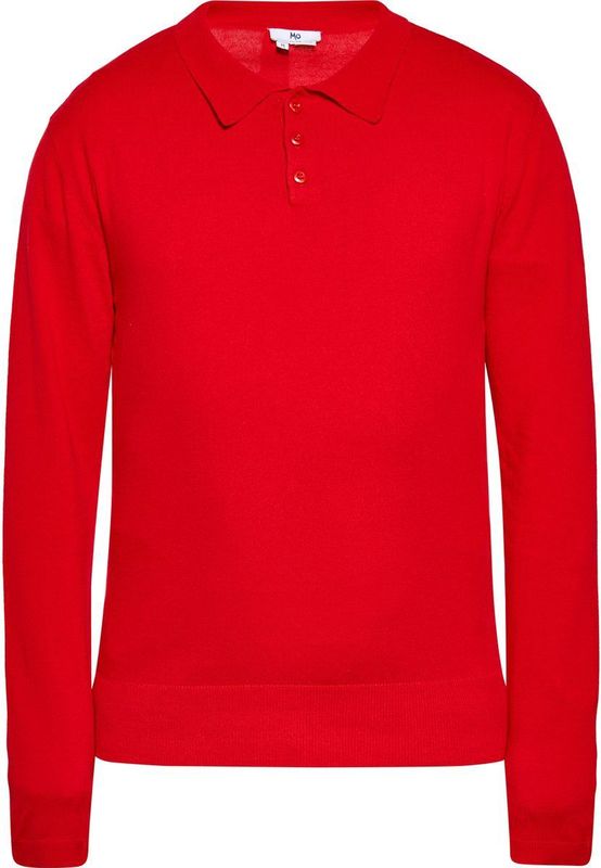 MO - Trui - Rood - Lange Mouw - Polokraag