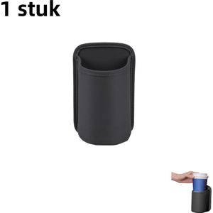 1 stuk - Opbergdoos voor in de autodeur - Multifunctionele bekerhouder voor in de rugleuning van de auto - Type met clip op de rugleuning - zwart