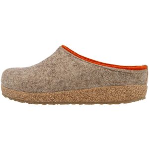 Pantoffels - Wolvilt - Antislip Rubberen Zool - Anatomisch Voetbed