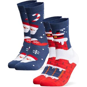 Kerst Sokken pak van 2 (model: Santa)