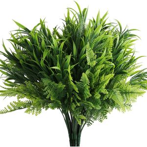 Belle Vous 6-Pak Plastic Artificiële Faux Hangende Planten - Binnen/Buiten Nep Groen Planten Bosjes voor Huis, Tuin, Klimop Muur Mand, Bossen, Huwelijk Guirlande & Kantoor Decoratie
