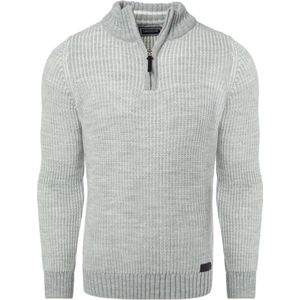 Carisma Heren Trui Opstaande Kraag Gebreid Grijs 7831 - XL