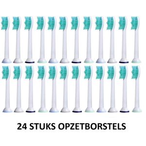 24 stuks- Universele Opzetborstels/Opzetstukjes- Vernieuwde technologie -Geschikt voor Philips Sonicare elektrische tandenborstels- Grote Borstelkop -Zachte borstels - Underdog Tech