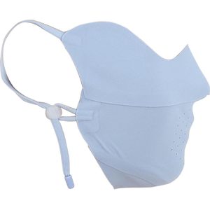 Nordivar - Verstelbaar Volgelaatsmasker voor Winddicht en UV-bescherming in het Blauw, 12 cm.