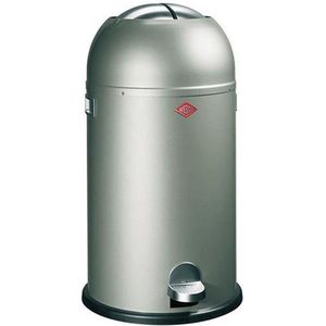 Wesco Kickmaster Pedaalemmer - 33 l - Nieuw zilver