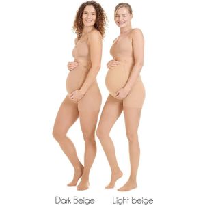 Zwangerschap panty 20DEN - Transparante-matte - Nylon - Zwangerschapskleding - Beige - Maternity Tights - set 1 & 2-1200
