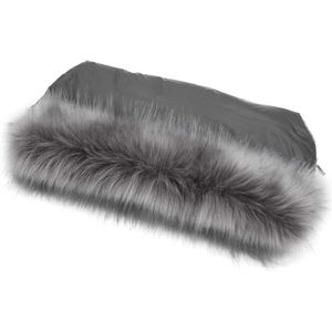 Kinderwagenmof Handwarmer met Ritssluiting en Imitatiebont - Warm en Comfortabel