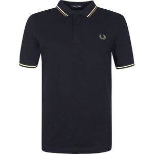 Fred Perry - Polo Donkerblauw M3600 - Slim-fit - Heren Poloshirt Maat S