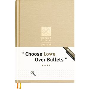 Purpuz Bullet Journal - Notitieboek A5 - Notebook - Luxe Hardcover - 140gms - Love Journal - Champagne Chic - in 11 Extra Kleuren