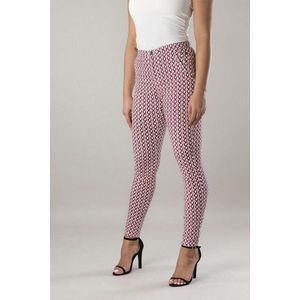 New Star dames broek Aragon rood/wit 7/8 - maat 33 / lengte 26