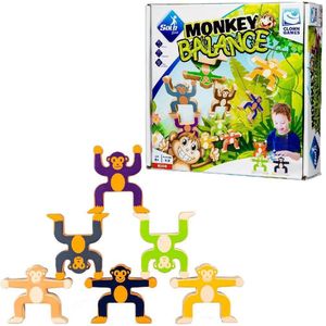 Clown Games Monkey Balance - Bouw de mooiste en hoogste bouwwerken met deze grappige aapjes!