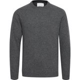 Casual Friday - Karl - Gebreide Trui - Grijs - Ronde Hals - Lange Mouw