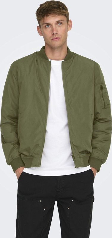 Only & Sons - Tussenjas - Olijfgroen - Bomberjack