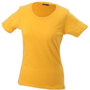 James and Nicholson Dames/dames Basic T-Shirt (Goudgeel)