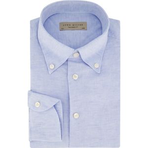 John Miller overhemd mouwlengte 7 lichtblauw