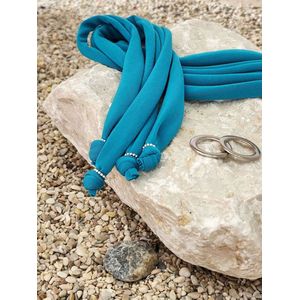 Birdini Veter - Kort - Turkoois - geschikt voor Birdini Slipper met verwisselbare veters