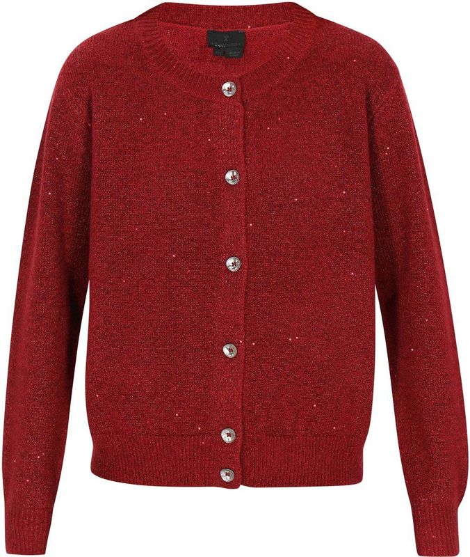 DreiMaster Klassik Gebreid vest  donkerrood