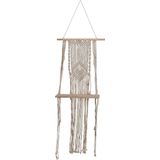 Macrame wandplank hanger