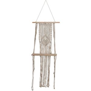 Macrame wandplank hanger