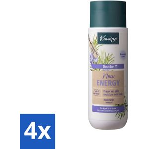 Kneipp - Douchegel - New Energy - Energieke Geur - 200 ml - Voordeelverpakking - 4 stuks