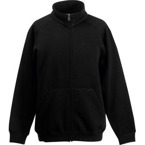 Fruit Of The Loom Kinder / Kinderen Unisex Poly-Katoen Sweat jack (Zwart)