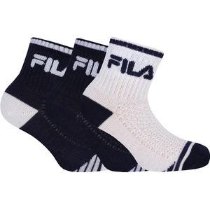 Fila socks 3-pack jr boy quarter white-navy 27-30