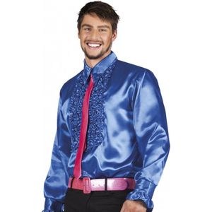 Grote maat gekleurde disco blouse voor heren 56 (2xl)