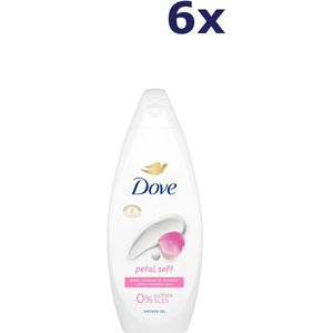 6x Dove Douchegel - 250ml - petal soft