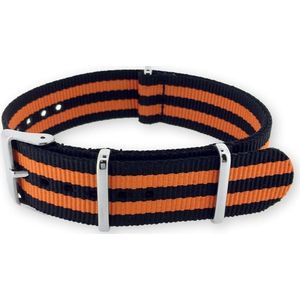 NATO Horlogeband G10 Military Nylon Strap James Bond Oranje 22mm