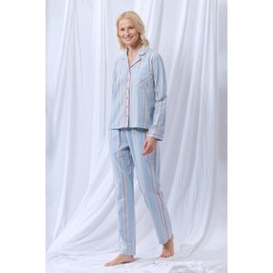 lords x lilies Dames pyjama flanel streep lichtb - maat S