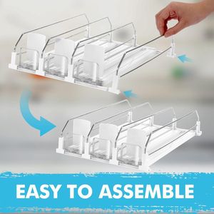 Automatisch Blikjes Organizer Koelkast Blikjes Dispenser Kan Organisator Bierblikjes Organizer Voor Koelkast 15 Bier Soda Drankjes Blikjes 330ML 440ML 500ML