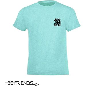 Be Friends T-Shirt - Bowser - Vrouwen - Mint groen - Maat S