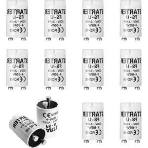 12 stuks 4-65W 220V-240V TL-buizen starter voor enkele schakeling LED-fluorescerende strips