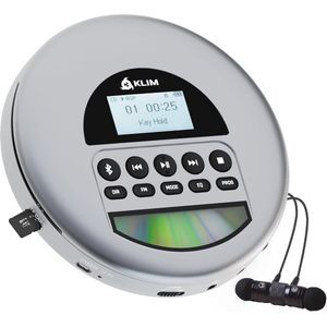 Draagbare CD-speler 2024 met Bluetooth, Oplaadbare Batterij en Hoofdtelefoon - Ideaal voor Thuis, Auto en Buiten